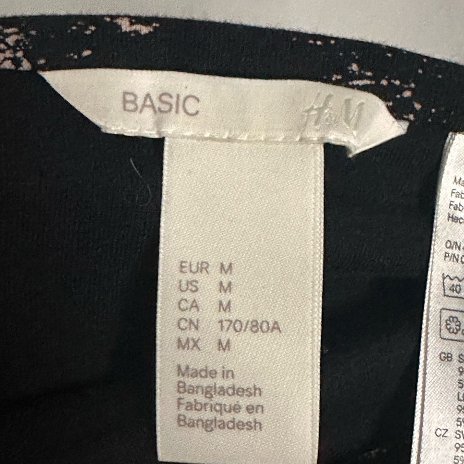 H&M H&M Basic Bleach Splattered Pull On Jersey Pencil Skirt Size 30" / US 8 / IT 44 - 4 Thumbnail
