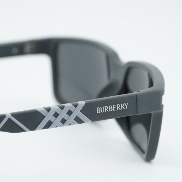 Burberry Burberry BE4495D 423387 Sunglasses Grey Rectangle Frame Size ONE SIZE - 8 Thumbnail