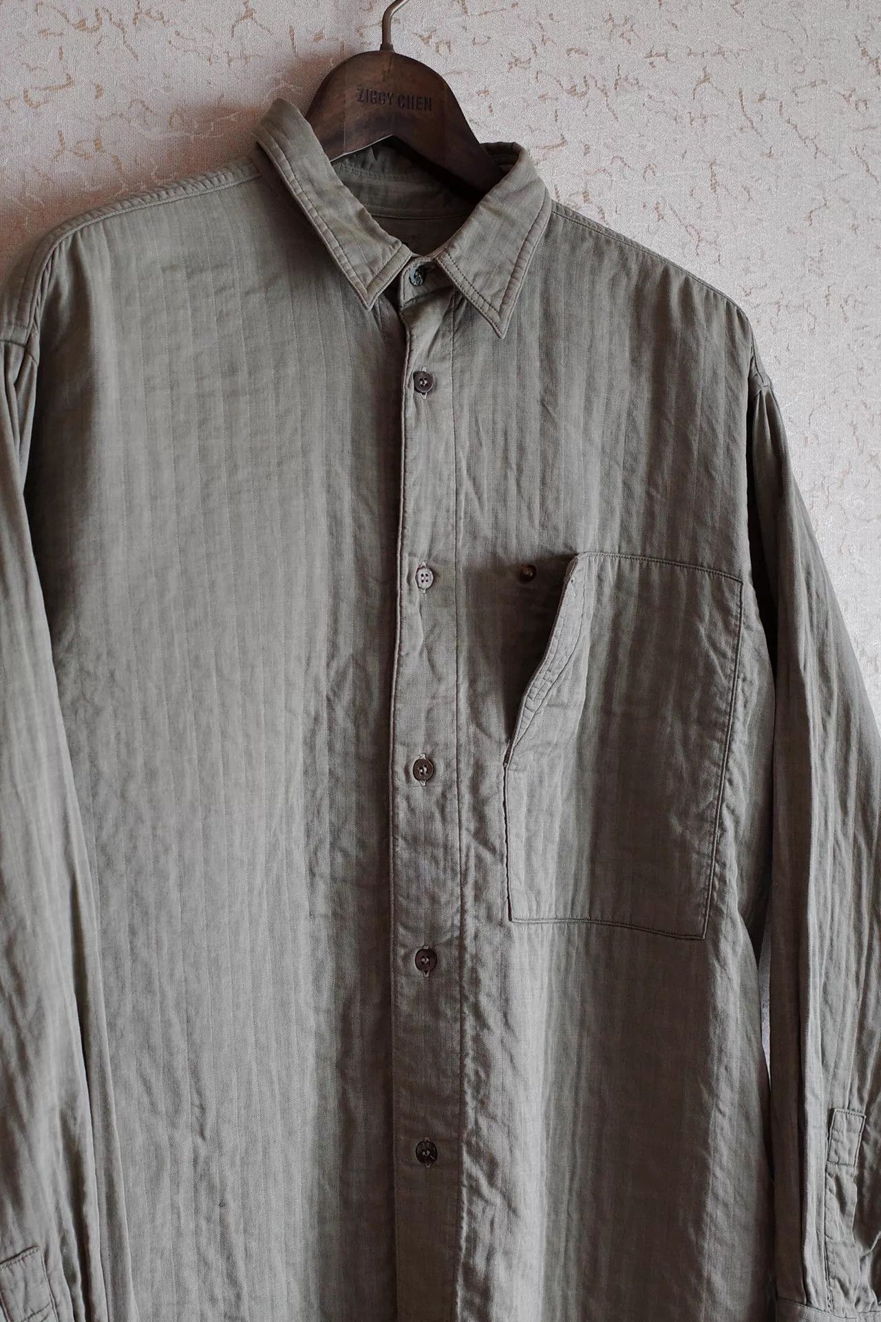 Issey Miyake Issey Miyake 90s Stitched Vintage Cotton Shirt Size US L / EU 52-54 / 3 - 4 Thumbnail
