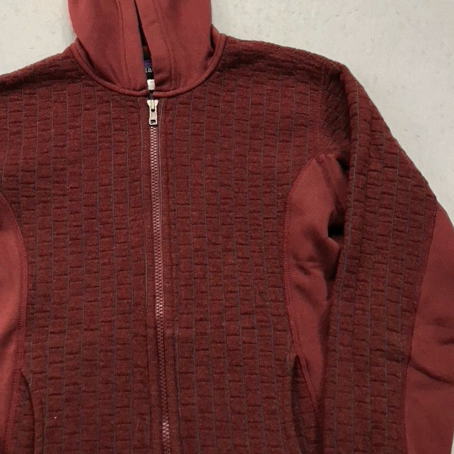 Patagonia Patagonia Jacket Womens Small Red Maroon Washboard Hooded Full Zip Wool Hiking Size S / US 4 / IT 40 - 3 Thumbnail