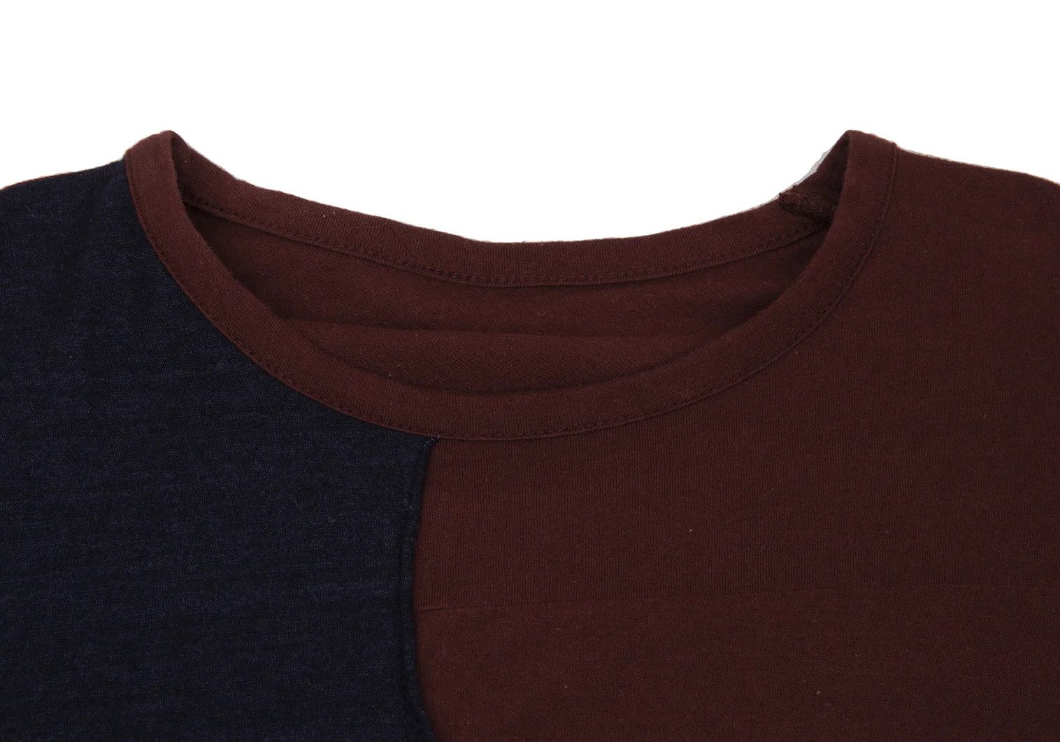 Yohji Yamamoto Outseam Panel Switching Cut Sew Top in Greige Wine Size US M / EU 48-50 / 2 - 3 Thumbnail