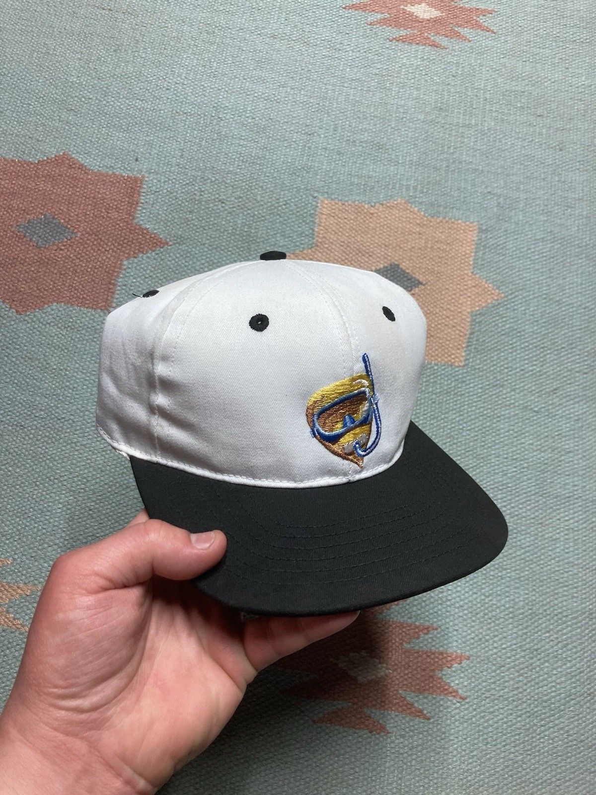 Vintage SnapBack hat dupont basis gold scuba snorkel farm USA made Size ONE SIZE - 1 Thumbnail