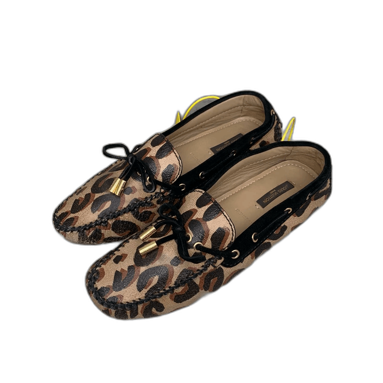 Louis Vuitton Leopard Print Loafers Shoes Size 37.5 Size US 7 / IT 37 - 1 Thumbnail