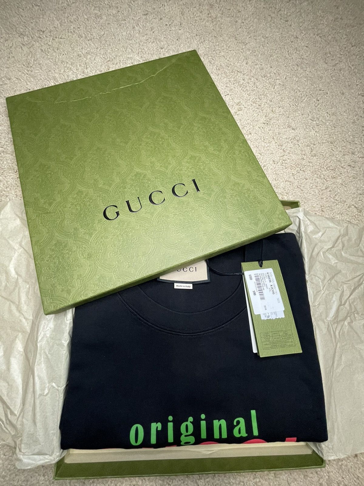 Gucci Original Gucci Black 2XL NWT Size US XXL / EU 58 / 5 - 9 Thumbnail