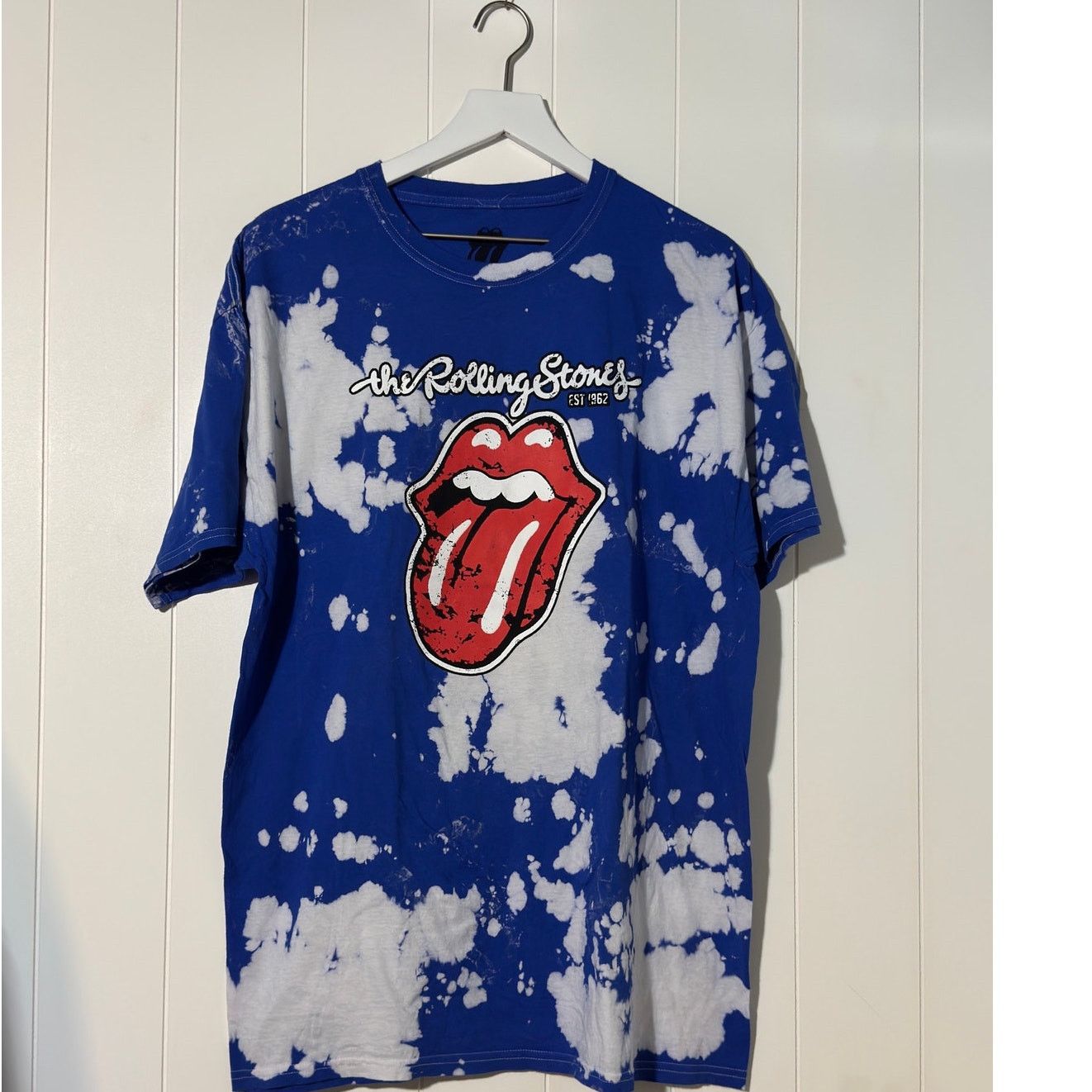 Other Rolling Stones Graphic Band T-Shirt Blue White Size Large Size L / US 10 / IT 46 - 1 Thumbnail