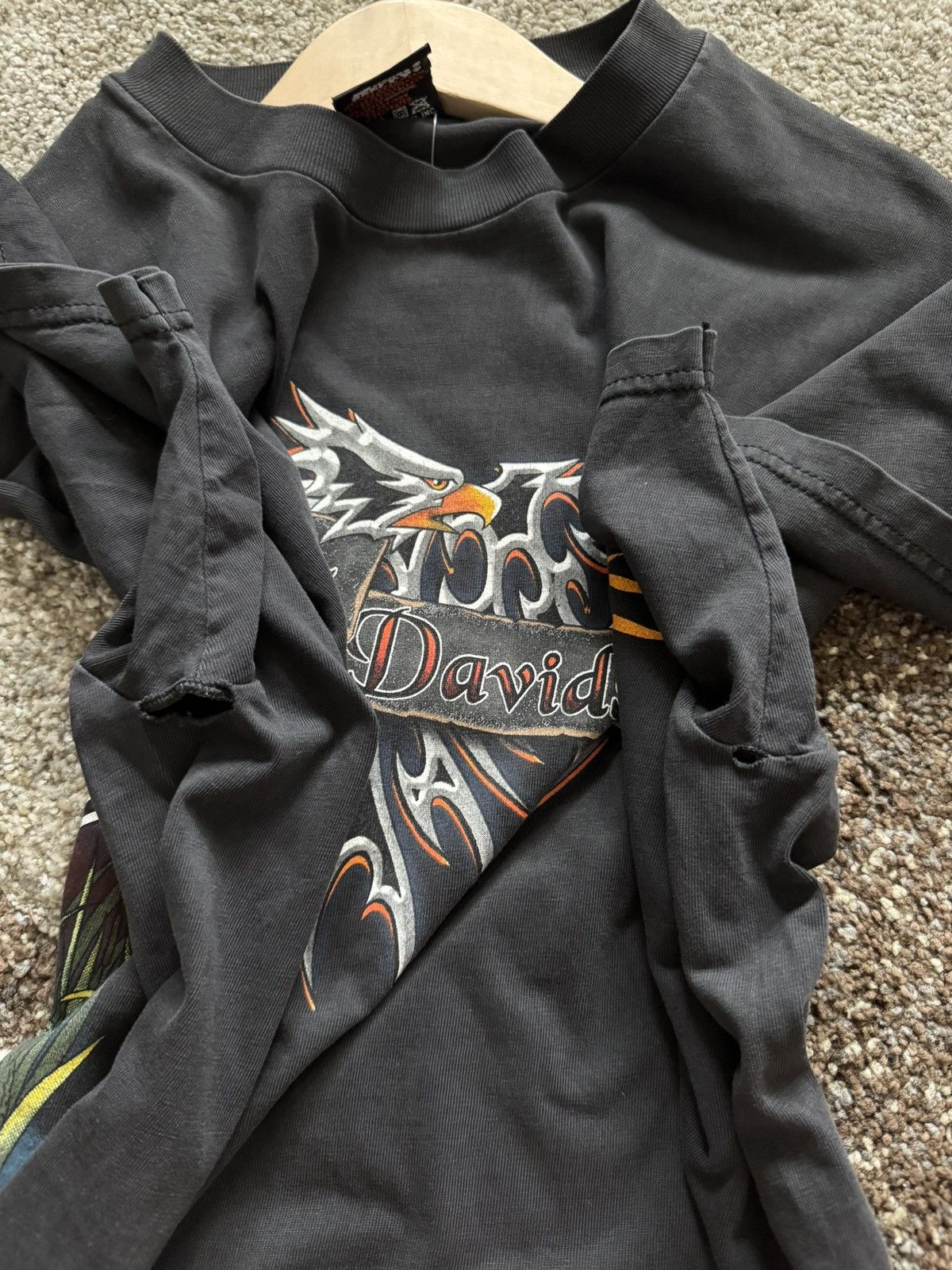 Harley Davidson Crazy 1997 Harley Davidson Sarasota Florida black tee Size US L / EU 52-54 / 3 - 7 Thumbnail