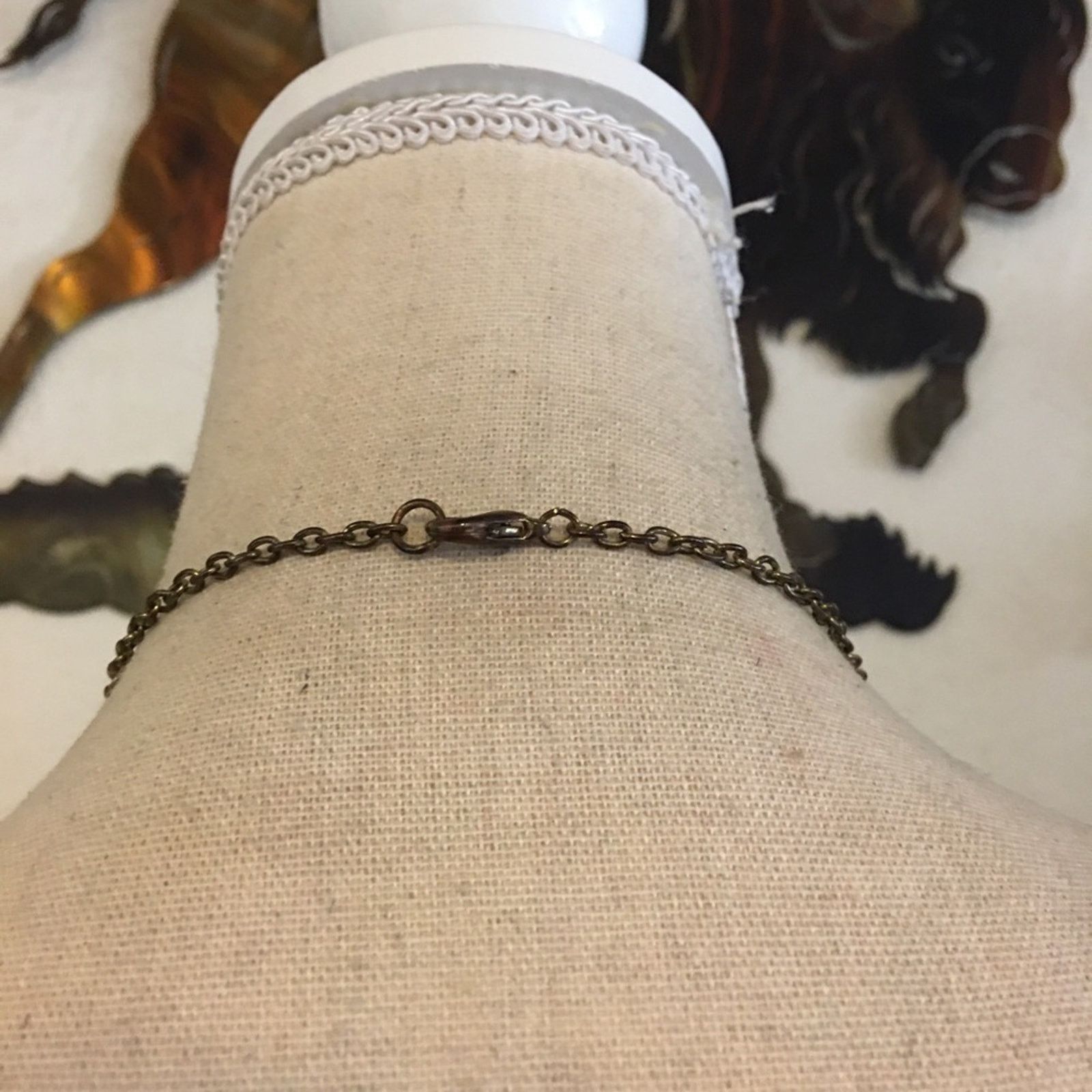 Vintage Vintage brown tones acrylic bead long necklace Size ONE SIZE - 5 Thumbnail