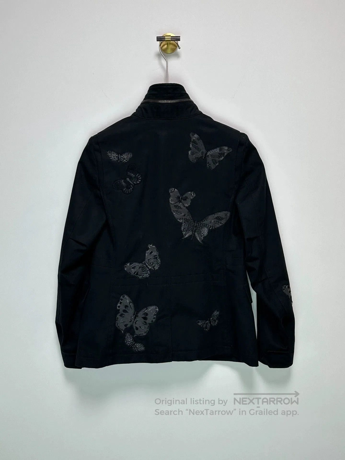 Valentino Valentino Black Embroidered Butterfly Jacket. Size US M / EU 48-50 / 2 - 2 Thumbnail