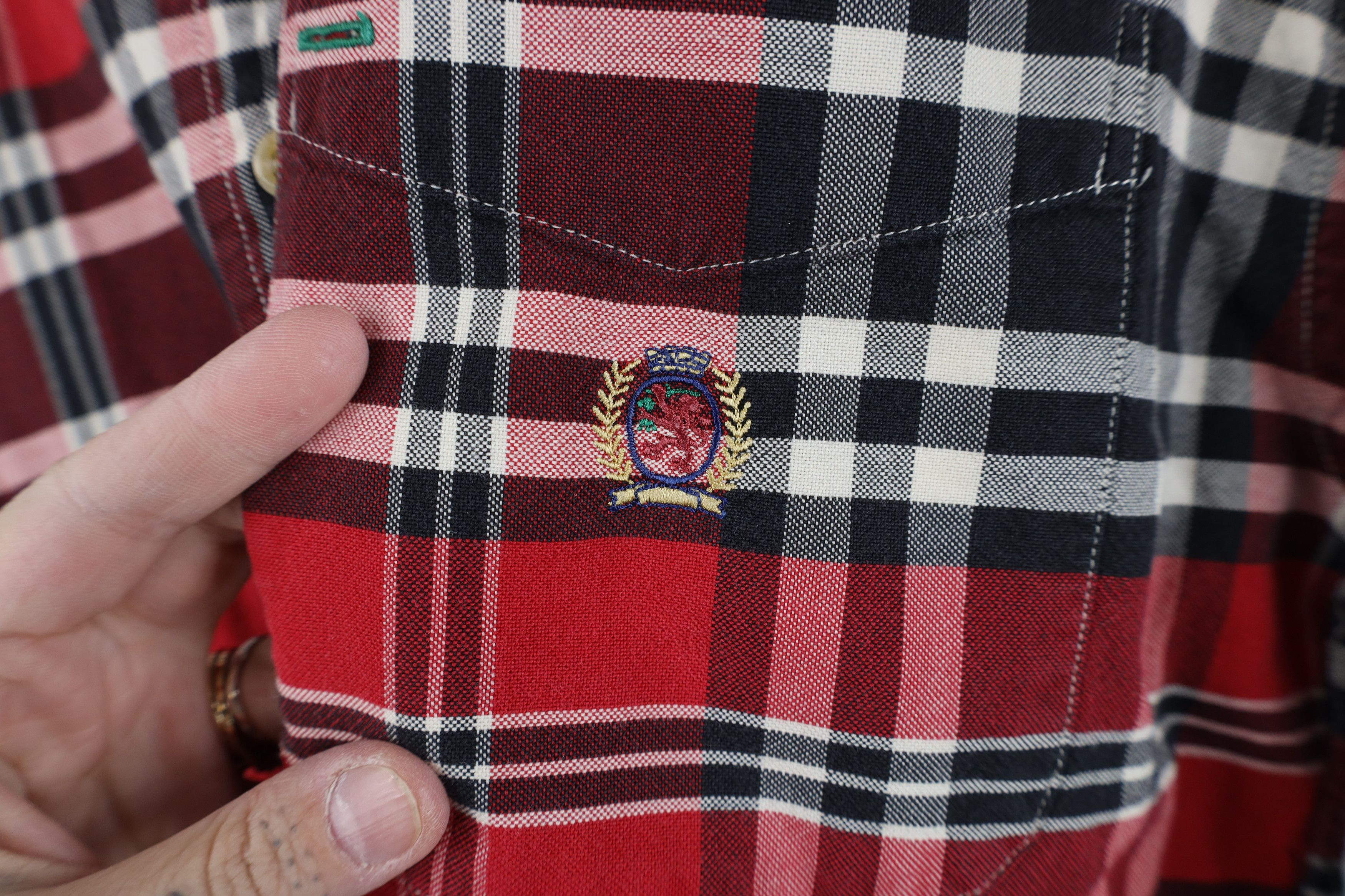 Tommy Hilfiger Vintage 90s Tommy Hilfiger Oxford Collared Button Down Shirt Size US S / EU 44-46 / 1 - 4 Thumbnail