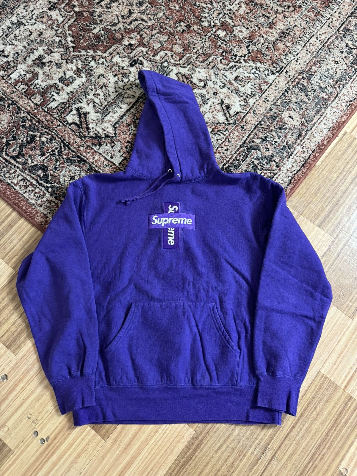 Supreme Supreme Cross Box Logo Hooded Sweatshirt Size US M / EU 48-50 / 2 - 1 Thumbnail