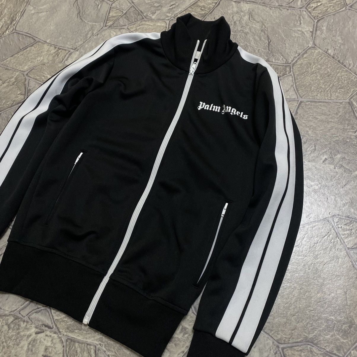 Palm Angels Palm Angels Track Jacket Black Size US XXS / EU 40 - 2 Thumbnail