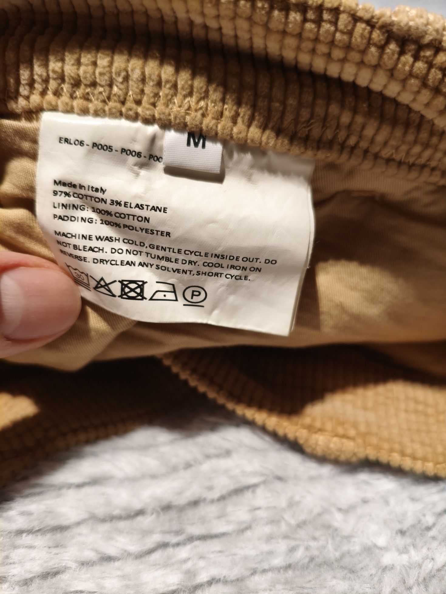 ERL ERL Corduroy Beige Shorts Size US 32 / EU 48 - 3 Thumbnail