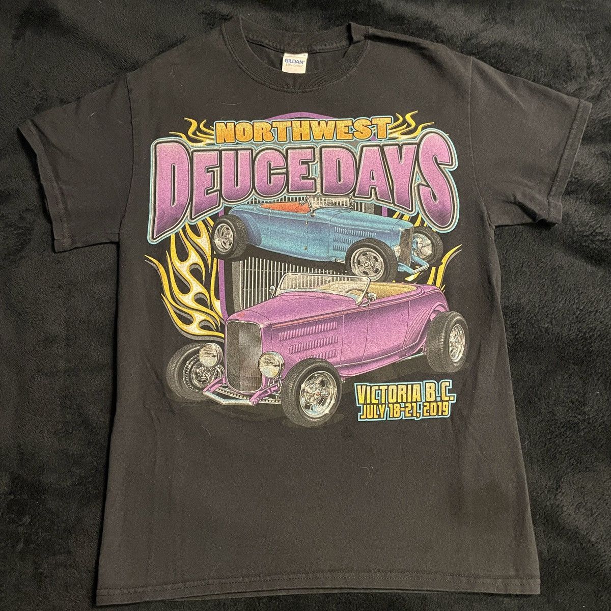 Gildan Northwest Deuce Days Hot Rod T Shirt Size US S / EU 44-46 / 1 - 1 Thumbnail