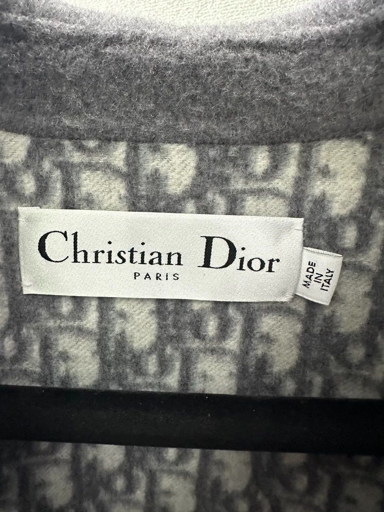 Dior Dior Gray Wool DoubleBreasted Overcoat-2506 Size S / US 4 / IT 40 - 2 Thumbnail