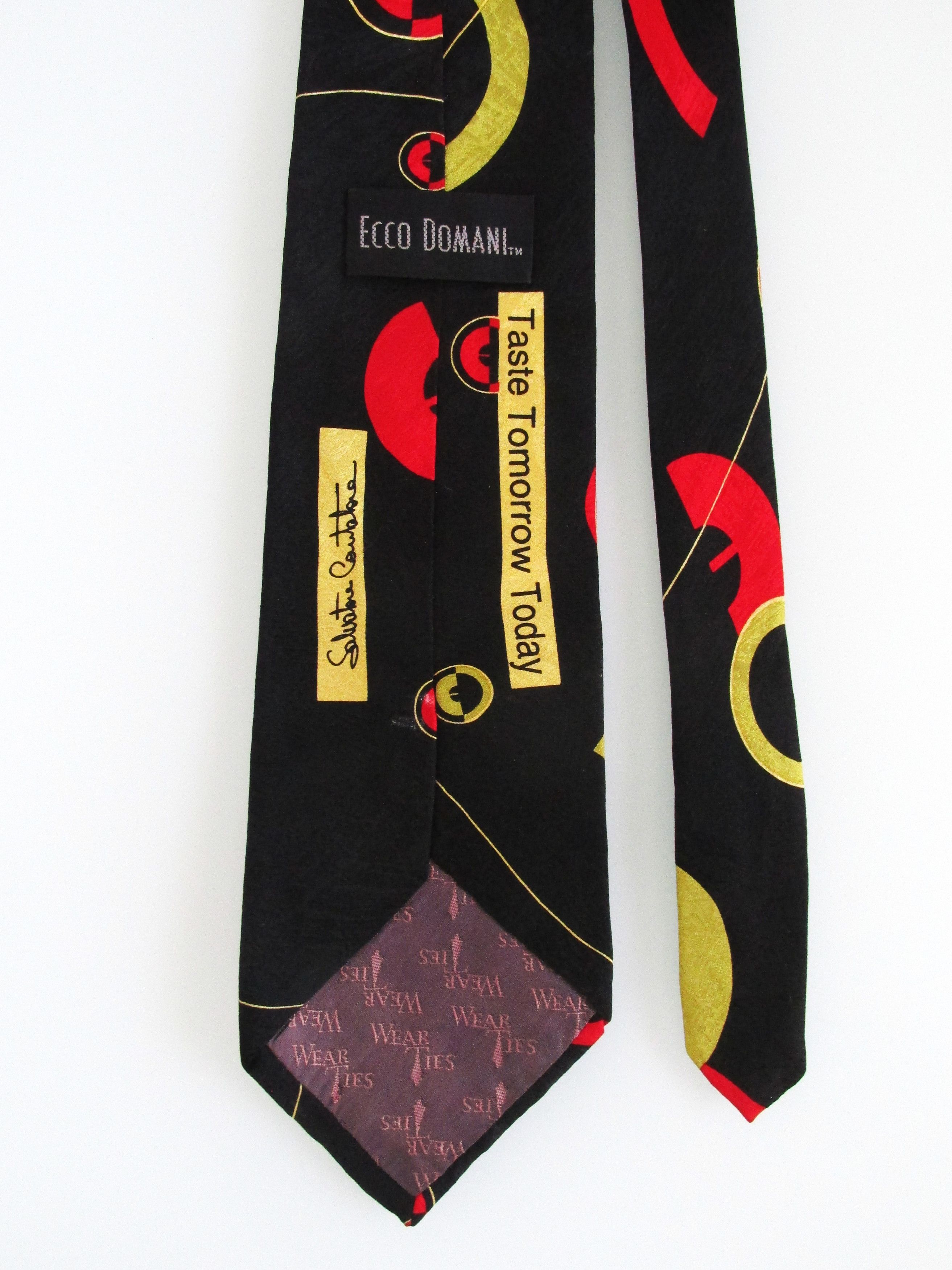 Other Ecco Domani Men's Silk Tie Size ONE SIZE - 4 Thumbnail