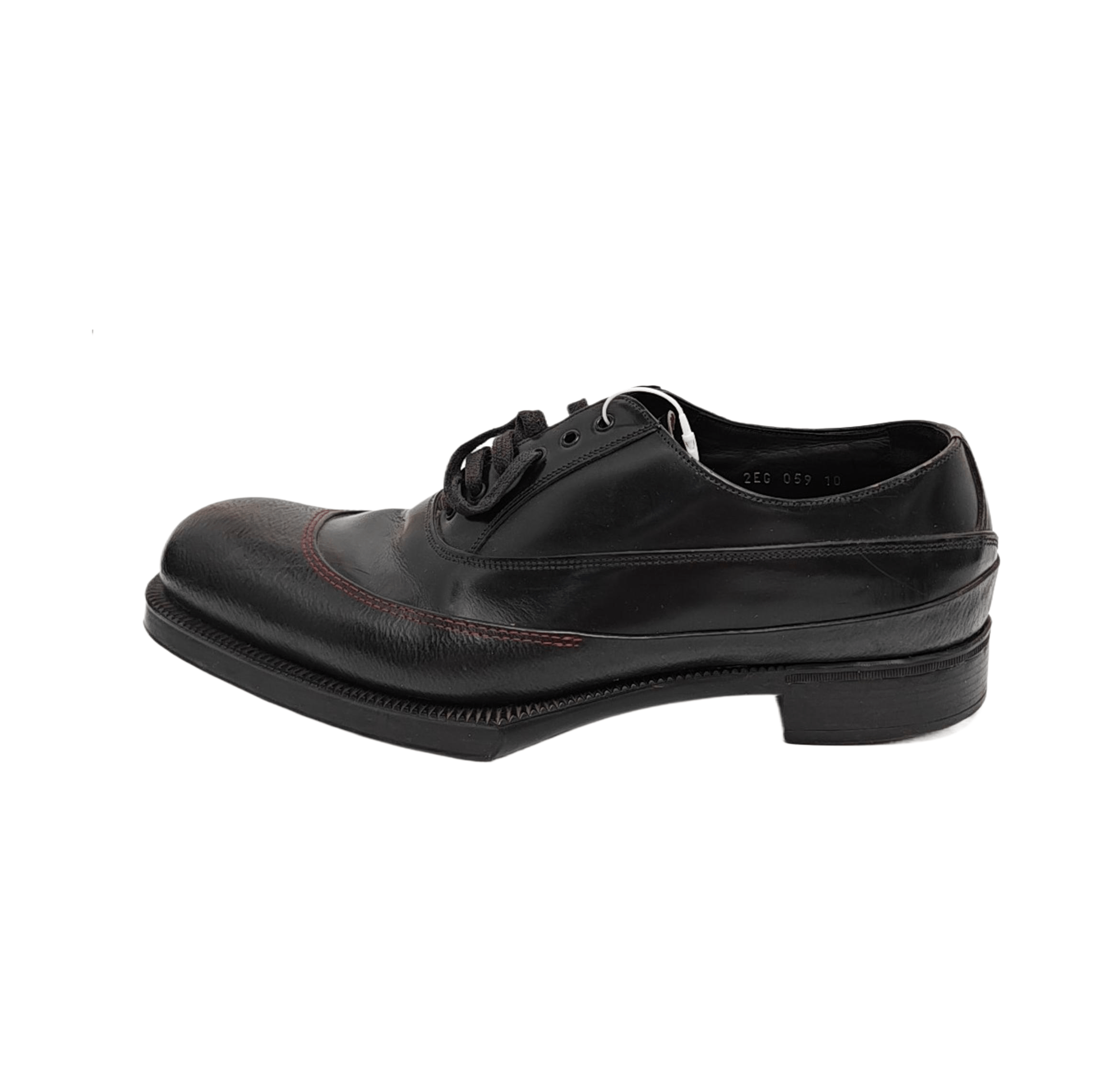 Prada Prada Contrast Stitch Leather Derby Shoes US 11 Size US 11 / EU 44 - 1 Thumbnail