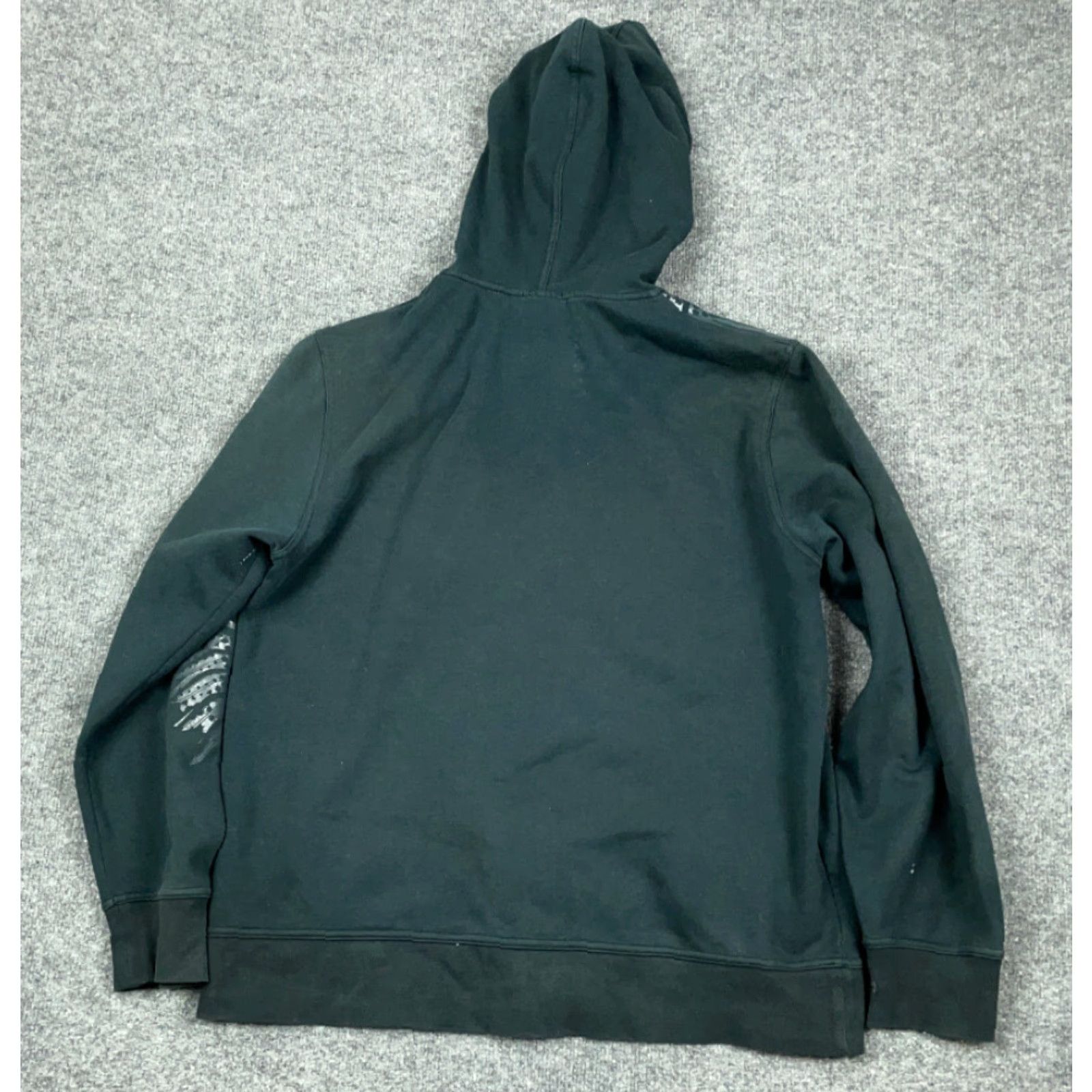 Vintage Bauer Slim Fit Black Abstract Print Full Zip Hoodie Adult XL Heavyweight Sweatshirt Size US XL / EU 56 / 4 - 2 Thumbnail