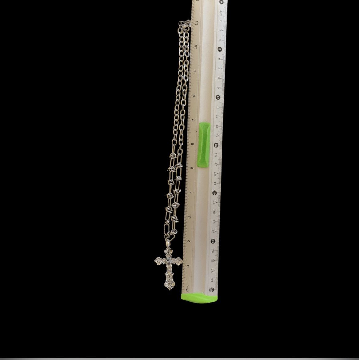 Jewelry Cross Linked Chain Punk Gothic Necklace Size ONE SIZE - 6 Thumbnail