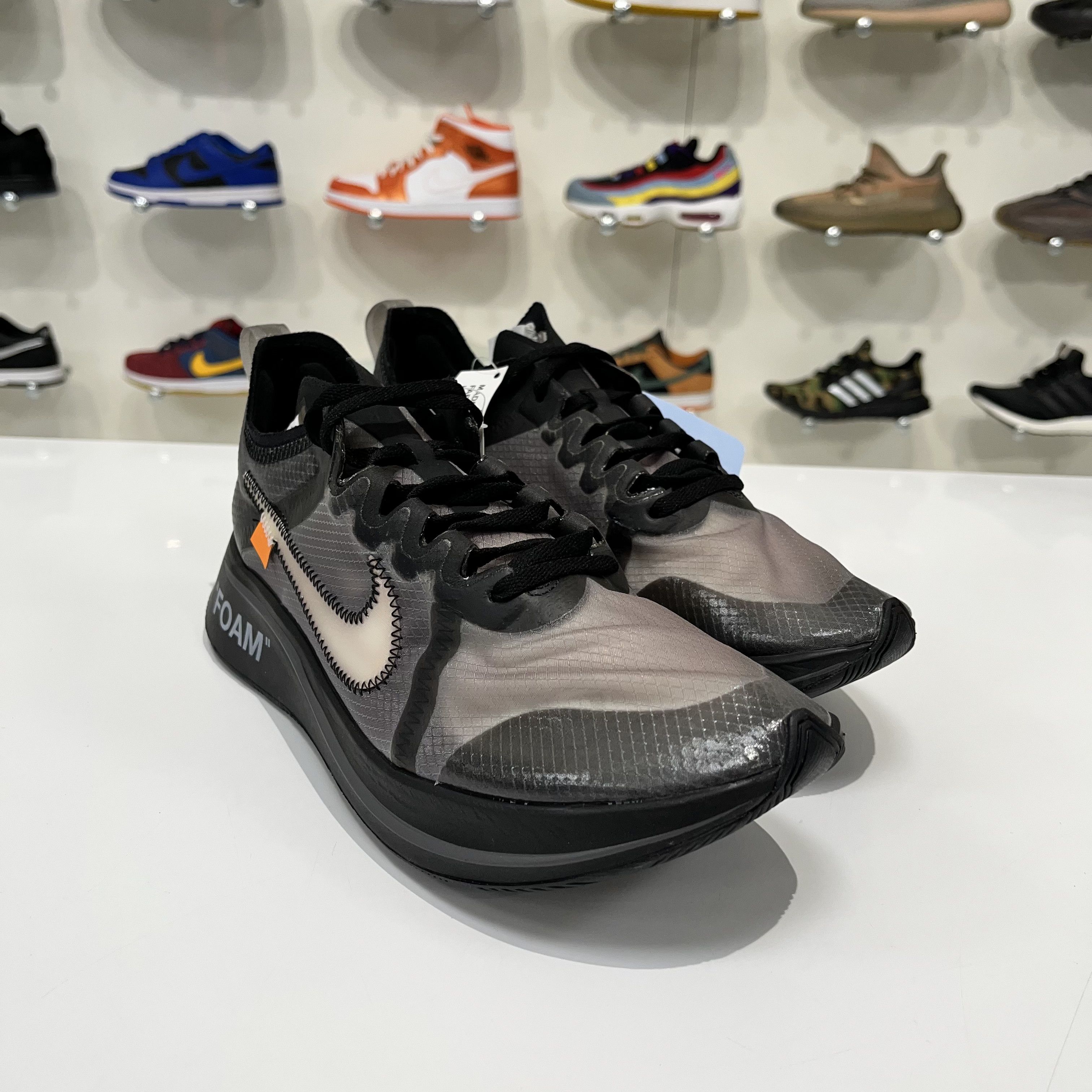 Nike × Off-White Nike Zoom Fly x Off-White Black/Silver Size US 8 / EU 41 - 8 Thumbnail