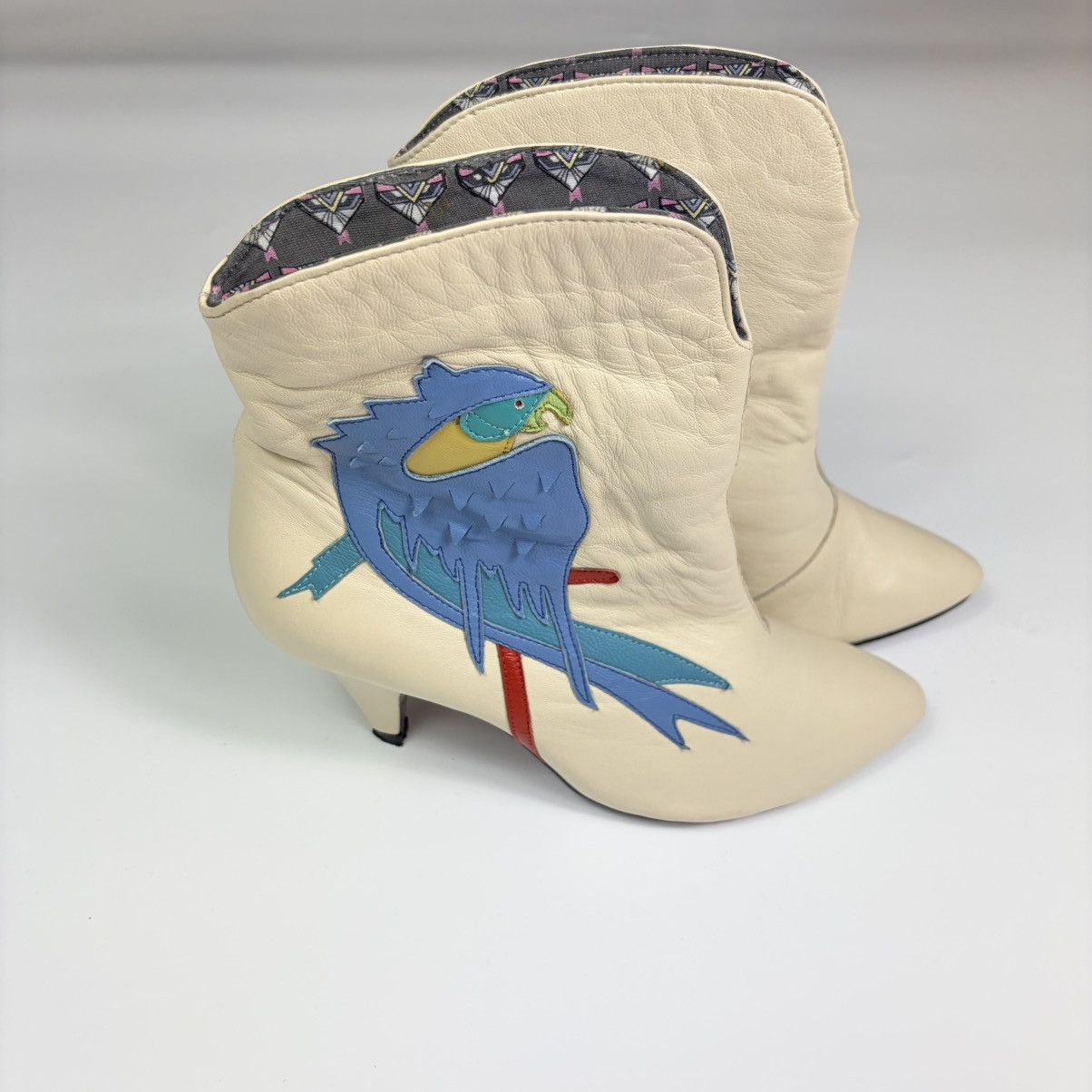 Other Irregular Choice Kiwis Angel Parrot Leather Boots EU39 Size US 9 / IT 39 - 1 Thumbnail