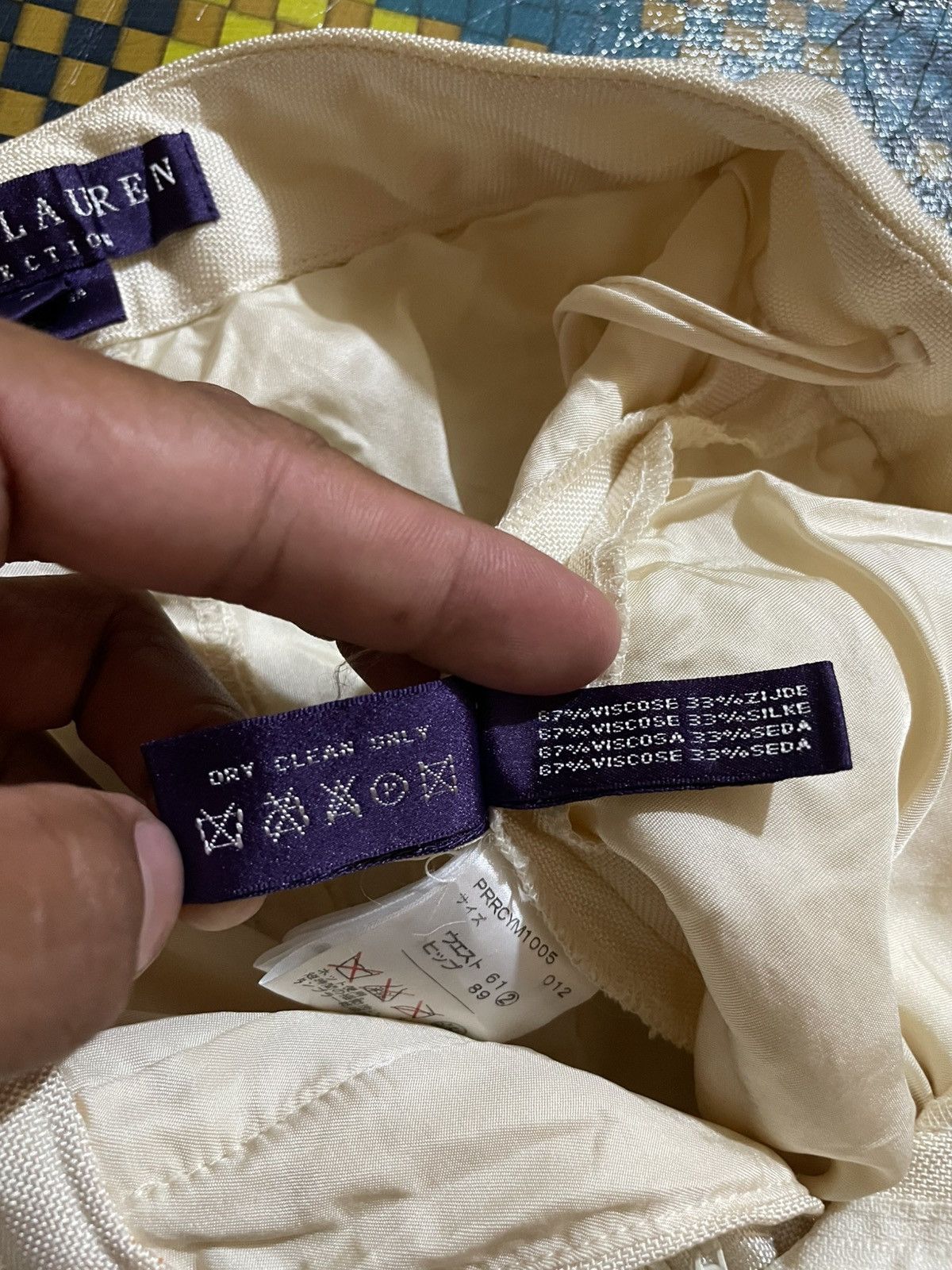 Ralph Lauren Purple Label Vintage 90s Ralph Lauren Collection Purple Label Trousers Size 28" / US 6 / IT 42 - 12 Thumbnail