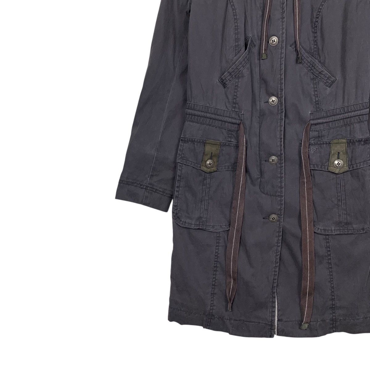Tommy Hilfiger 90’s HILFIGER DENIM Hooded Long Coat Parka #2458-C110 Size US XS / EU 42 / 0 - 4 Thumbnail