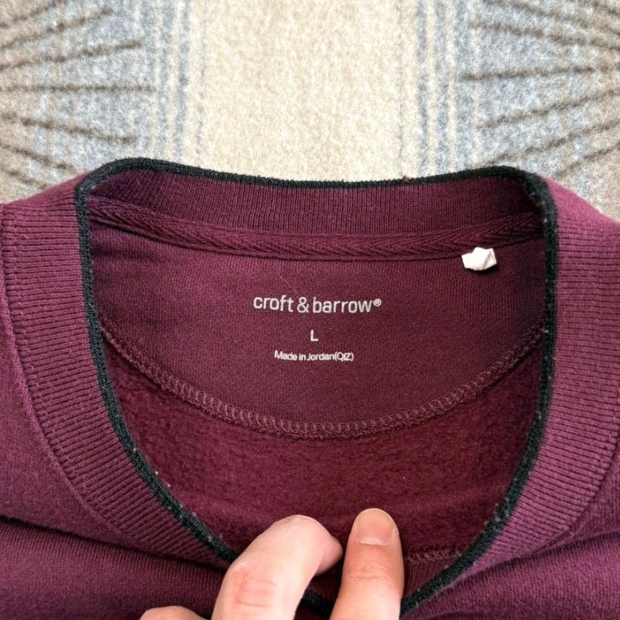 Croft & Barrow VINTAGE Croft & Barrow Sweatshirt Crew Neck Long Sleeve Red Size L Men Moose Embroidered 90s Animals Nature Outdoor Crewneck Pullover Sweatshirt Size US L / EU 52-54 / 3 - 3 Thumbnail