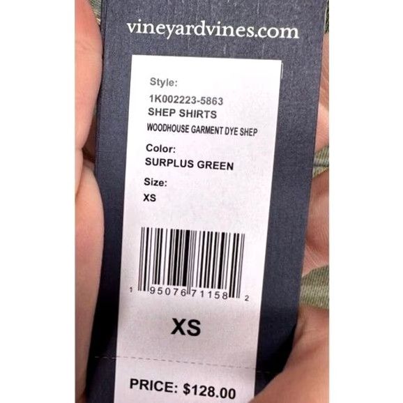 Vineyard Vines Vineyard Vines Sweatshirt Henley Mens XS Green Woodhouse Garment Dye Shep NEW Size US XS / EU 42 / 0 - 7 Thumbnail