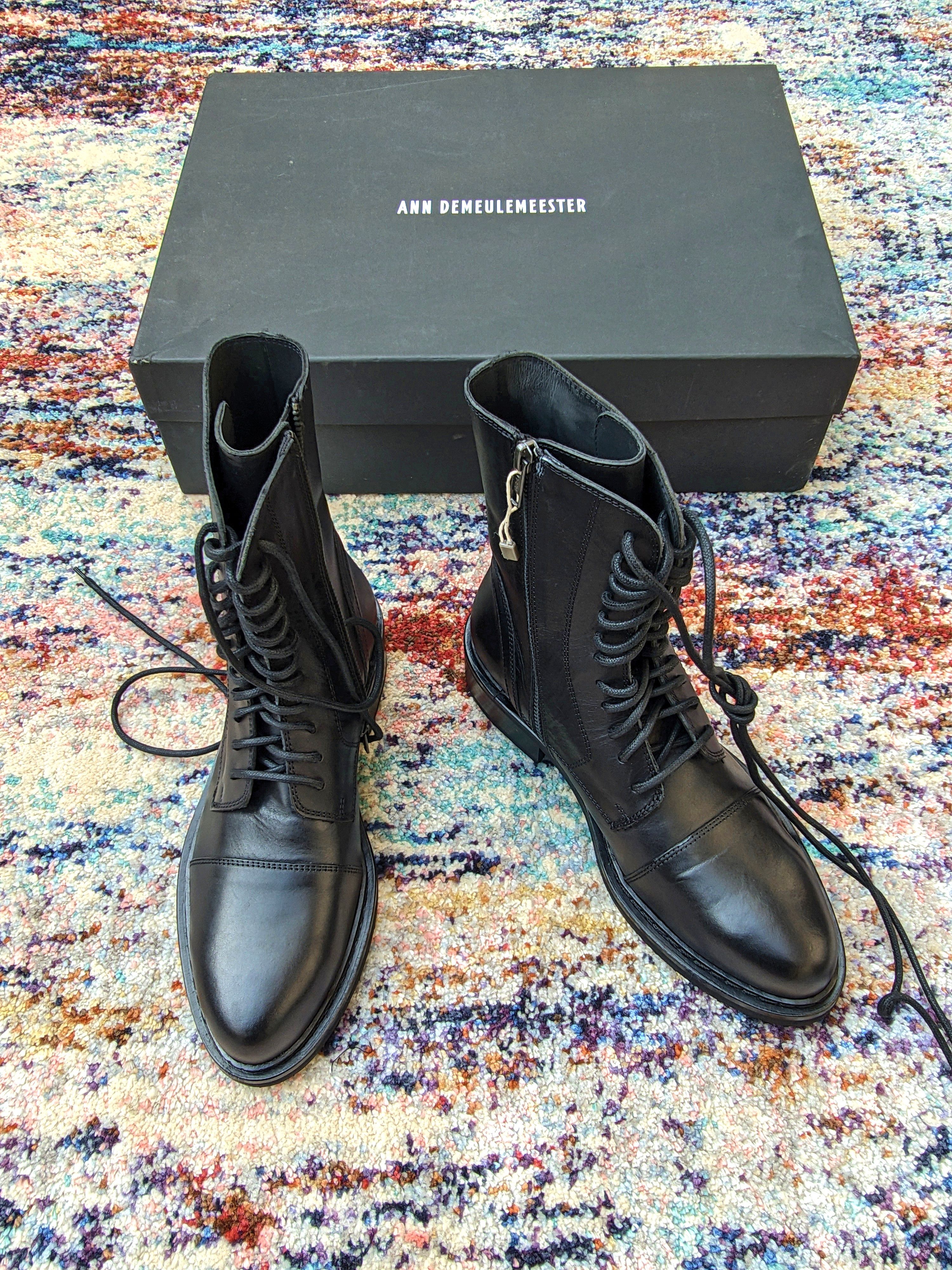 Ann Demeulemeester Ann Demeulemeester Strap Boots Archive Biker