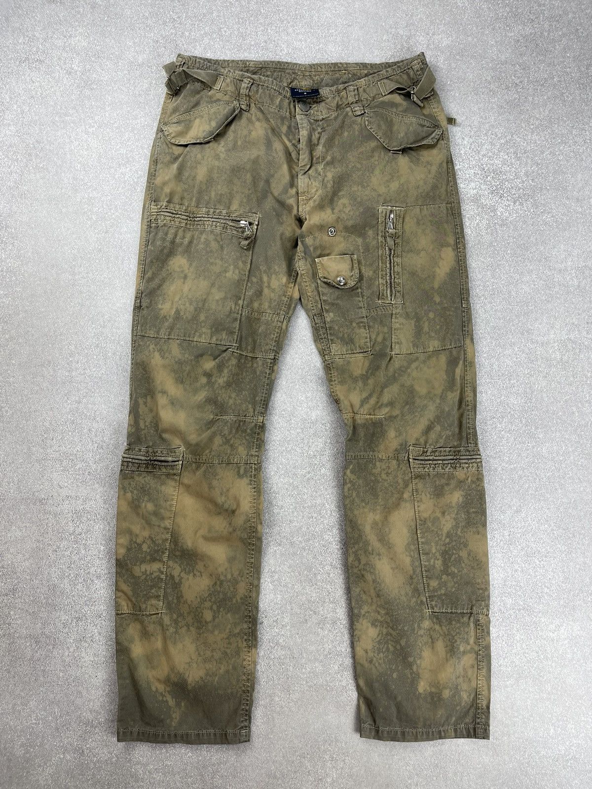 Aeronautica Militare Aeronautica Militare Custom Tie Dye Multipocket Cargo Pants Size US 33 - 1 Thumbnail