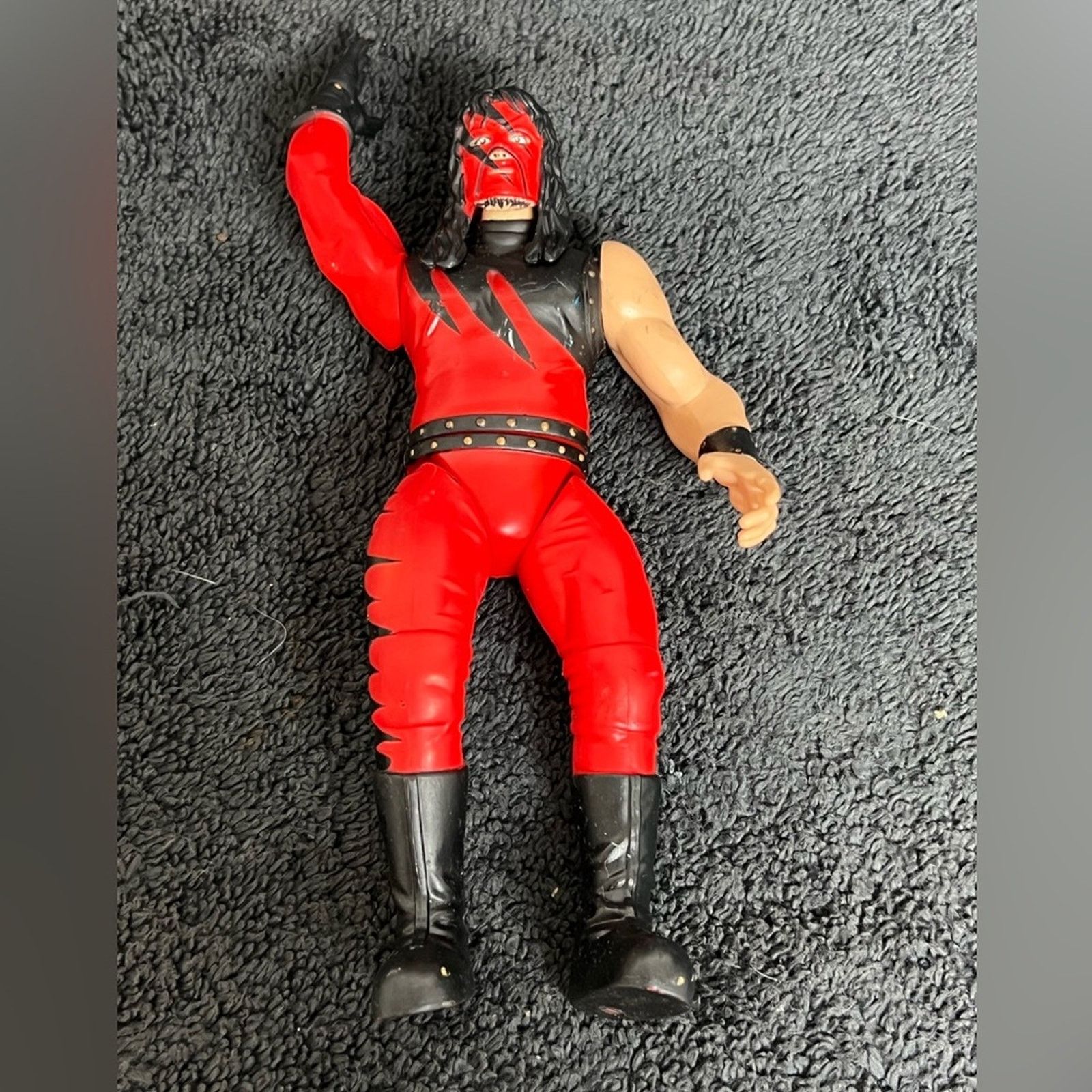 WWE WWF Jakks Pacific Kane Figure With Arm Chopping Action 1998 Size ONE SIZE - 1 Thumbnail