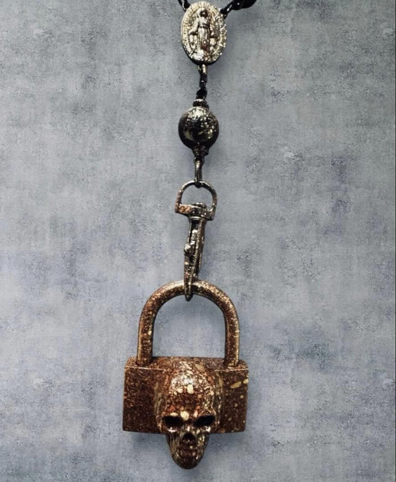 Jean Paul Gaultier Jean Paul Gaultier - Skull Lock Necklace Size ONE SIZE - 4 Thumbnail