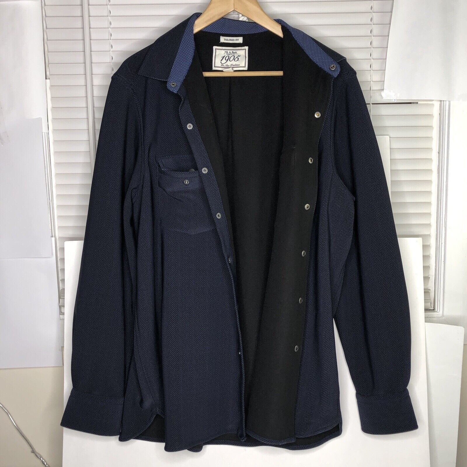 Jos. A. Bank Jos A Bank Mens Long Sleeve XL Tailored Fit Shirt Button Up Size US XL / EU 56 / 4 - 6 Thumbnail