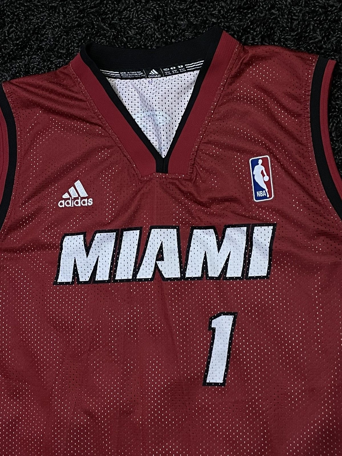 Adidas × NBA Vintage Miami Heat 1 Bosh Basketball Jersey Adidas NBA Size US XL / EU 56 / 4 - 2 Thumbnail
