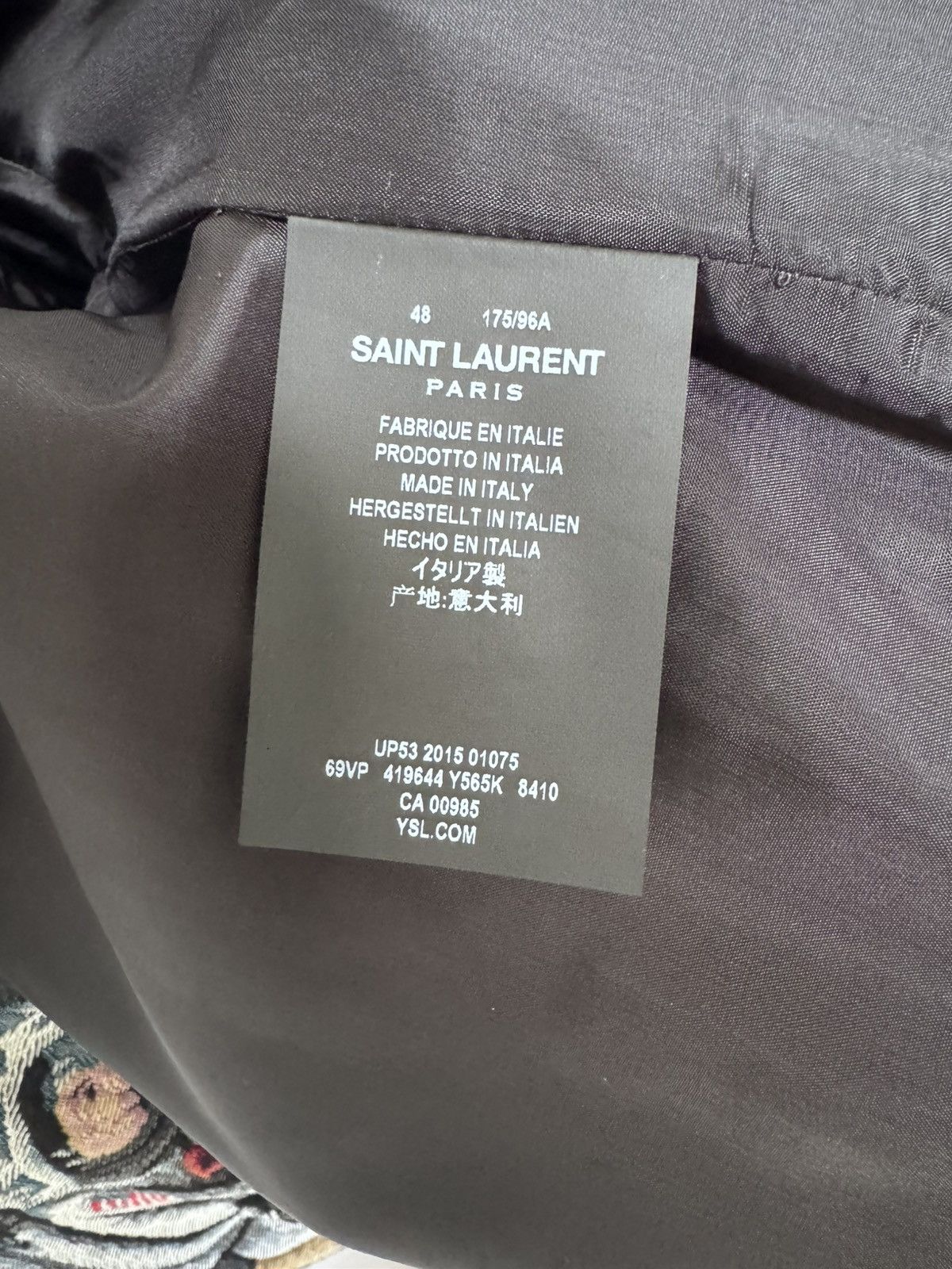 Saint Laurent Paris Saint Laurent Paris Astronaut tapestry bomber sz.48 Size US M / EU 48-50 / 2 - 4 Thumbnail