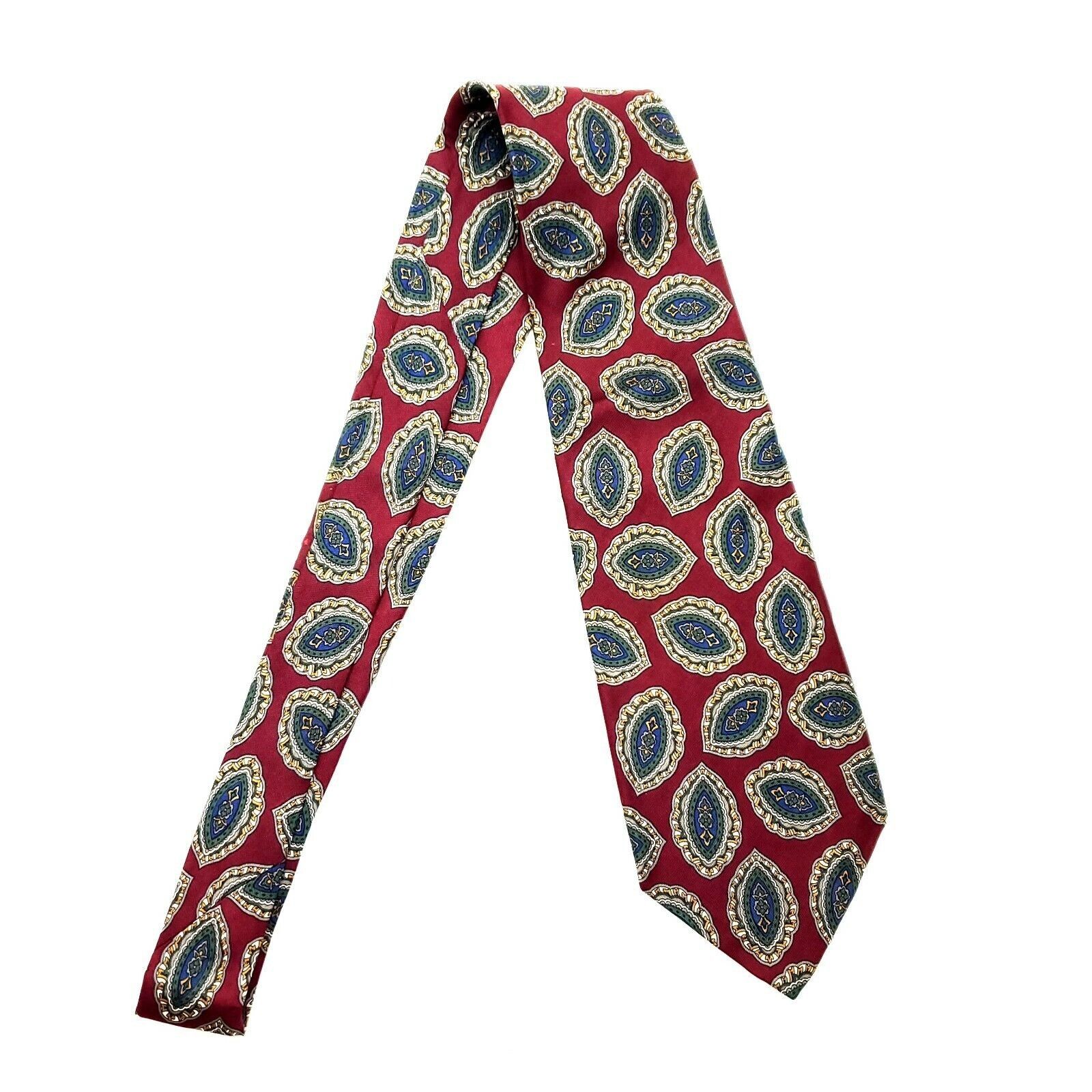 Robert Talbott Robert Talbott Carmel Valley Silk Tie Red Abstract Short Size ONE SIZE - 7 Thumbnail
