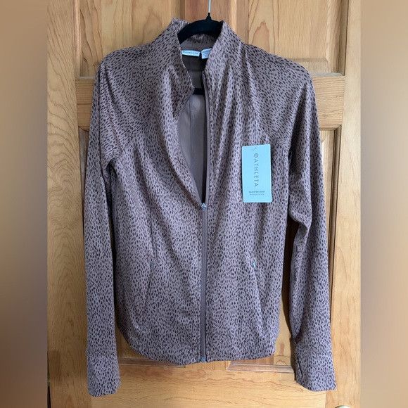 Athleta Athleta Salutation Jacket Leopard Print brown size small NWT Size S / US 4 / IT 40 - 4 Thumbnail