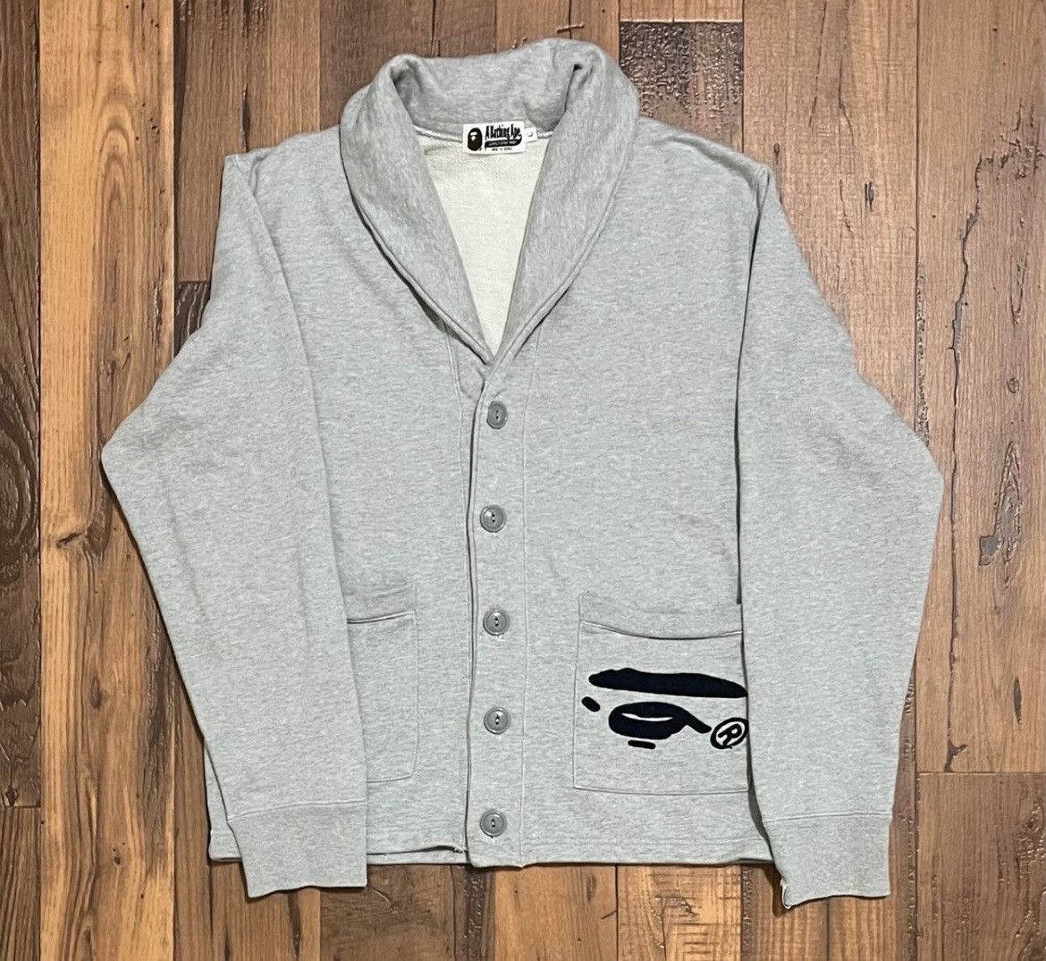 Bape Bape Cardigan Crew Neck Sweatshirt Size US L / EU 52-54 / 3 - 1 Thumbnail