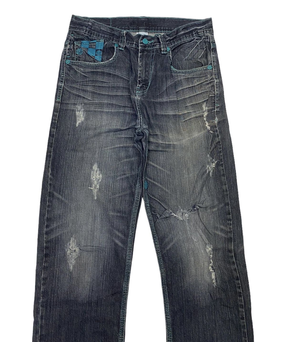 Element × Hysteric Glamour VINTAGE ELEMENTS DENIM DISTRESSED JEANS Size US 32 / EU 48 - 4 Thumbnail