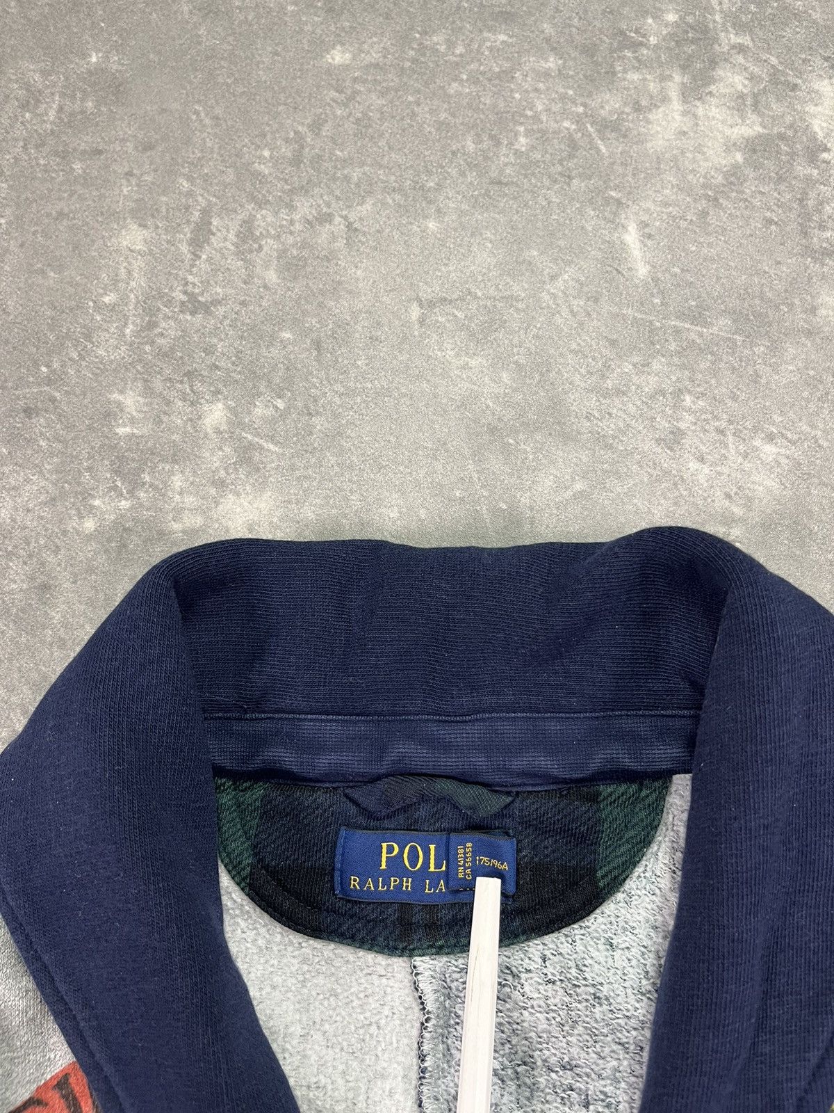 Polo Ralph Lauren PRLC Ralph Lauren Washed Rugby Cardigan Knit Skull Sweater M Size US M / EU 48-50 / 2 - 7 Thumbnail