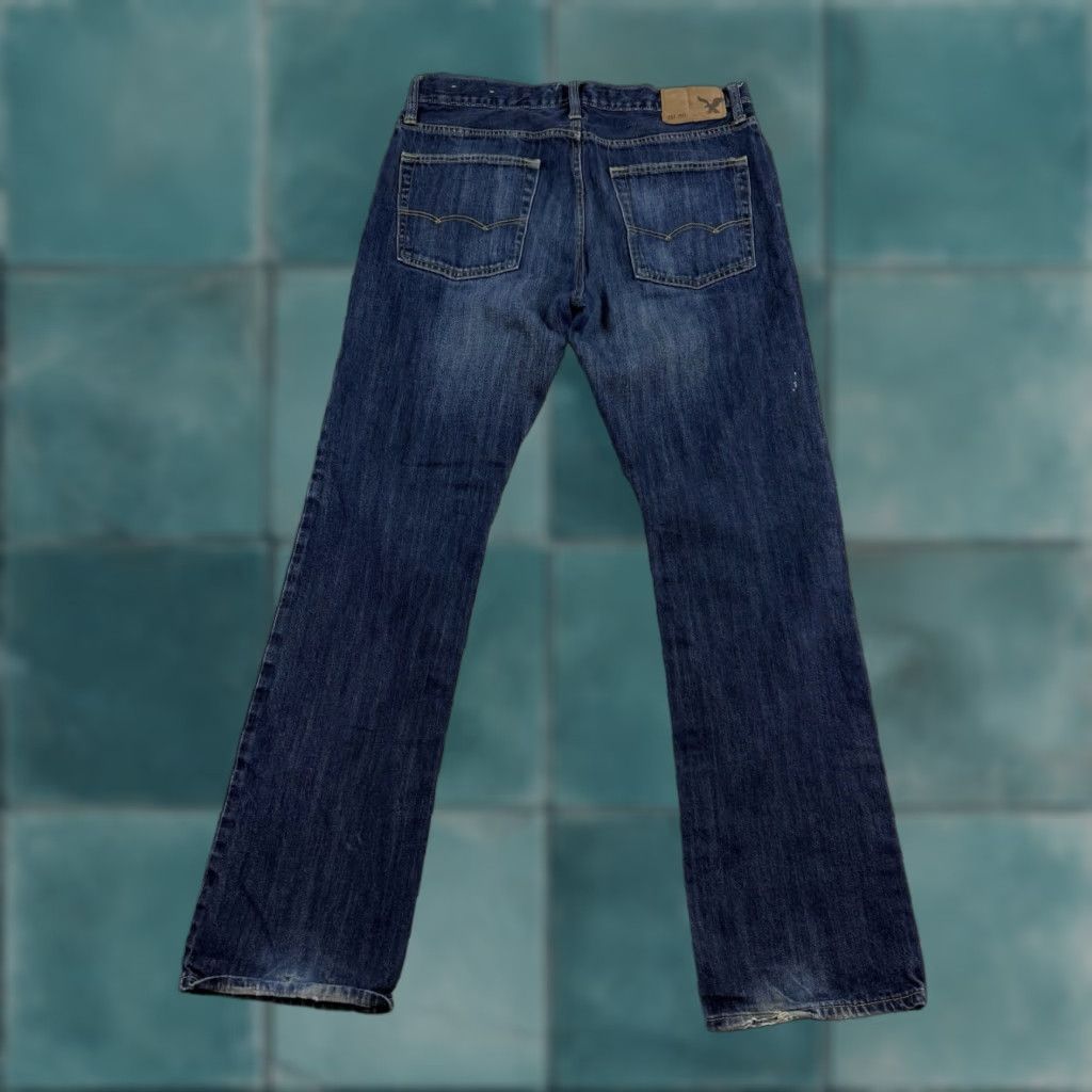 American Eagle Outfitters American Eagle Jeans Mens 32x34 Blue Original Straight Denim Dark Wash Casual Size US 32 / EU 48 - 1 Thumbnail