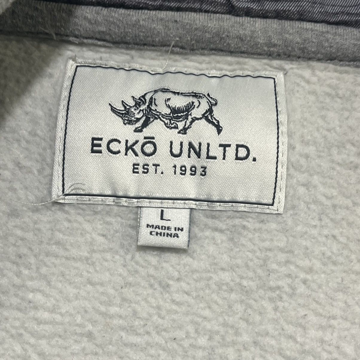 Ecko Unltd. VINTAGE Y2K ECKO UNLTD RHINO GRUNGE SKATER ZIP UP HOODIE Size US L / EU 52-54 / 3 - 7 Thumbnail