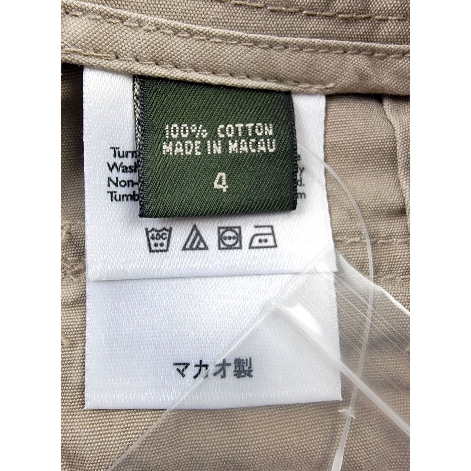 Eddie Bauer VINTAGE Eddie Bauer Pants Womens 4 Beige Twill Pant 100% Cotton Casual Outdoor Size 27" / US 4 / IT 40 - 6 Thumbnail
