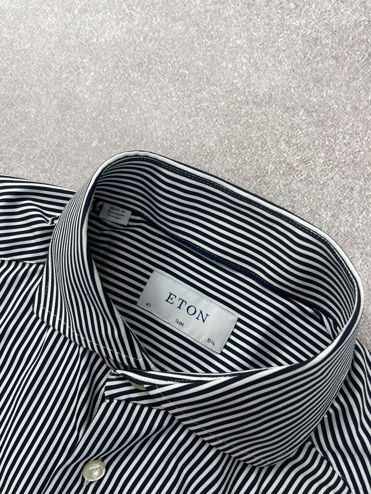 Eton Eton Slim Stripped Long Sleeve Shirt Size 40 15 3/4 Size US M / EU 48-50 / 2 - 6 Thumbnail