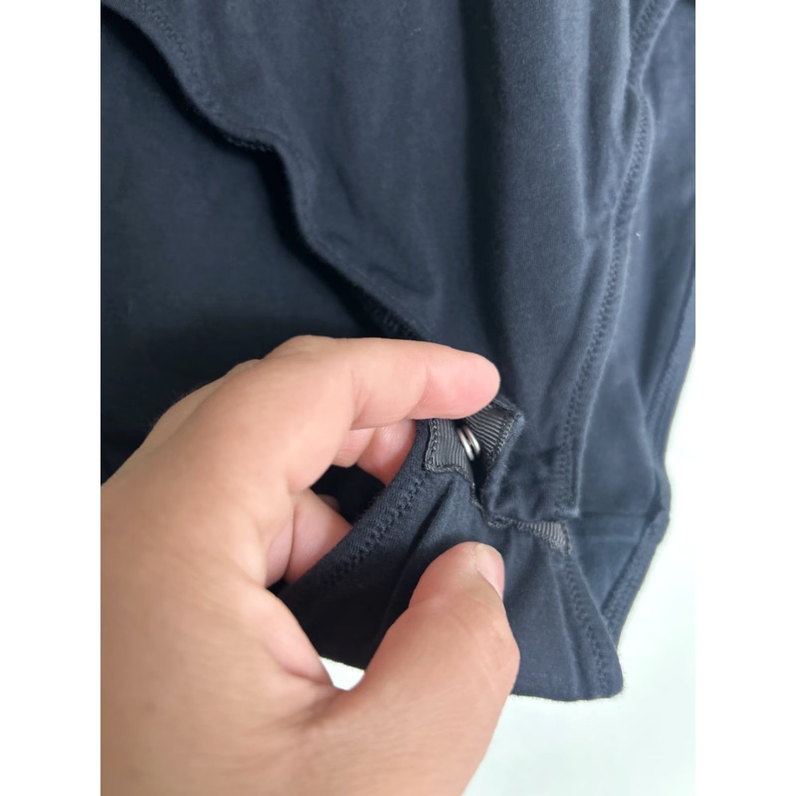 Everlane Everlane Bodysuit Shirt Woman XXS Black Henley Long Sleeve 1/2 Button Supima Cotton Size XXS / US 00 / IT 34 - 6 Thumbnail
