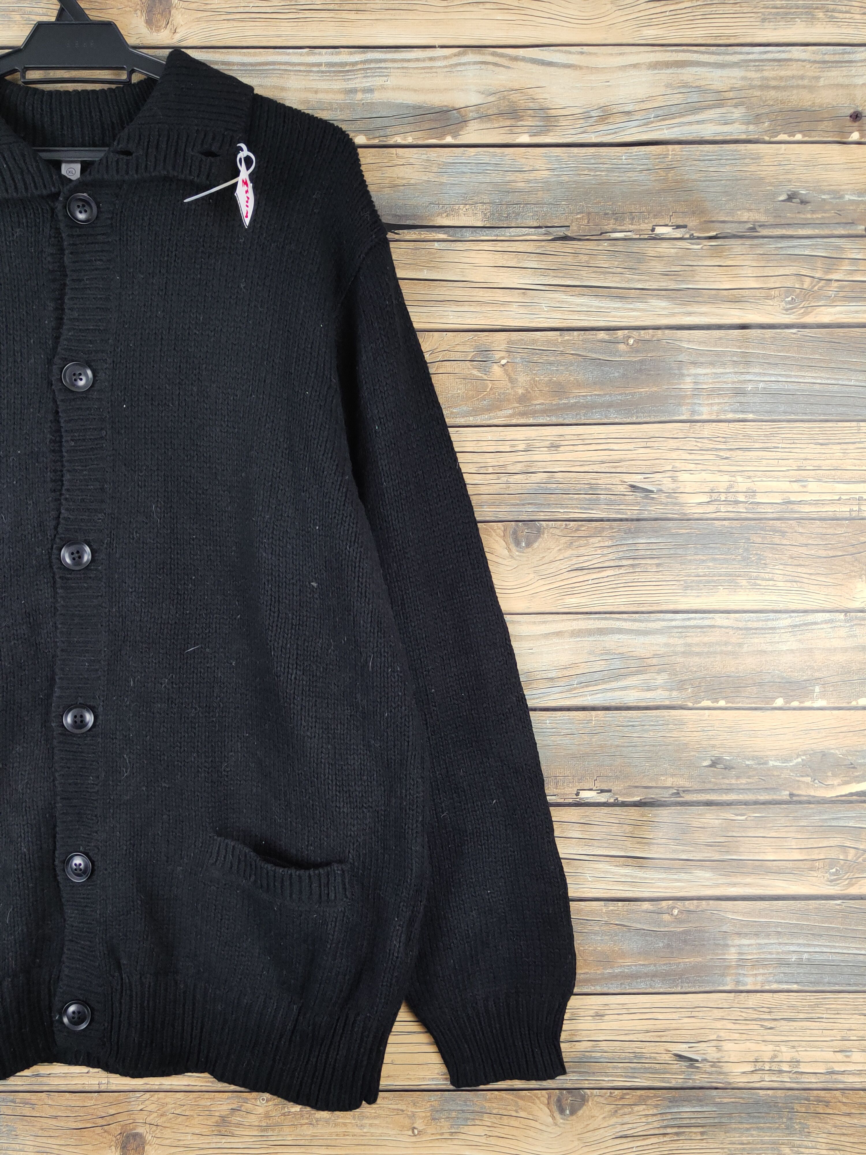 Homespun Knitwear Uniqlo Black Knitwear Cardigan #W1437 Size US XL / EU 56 / 4 - 5 Thumbnail