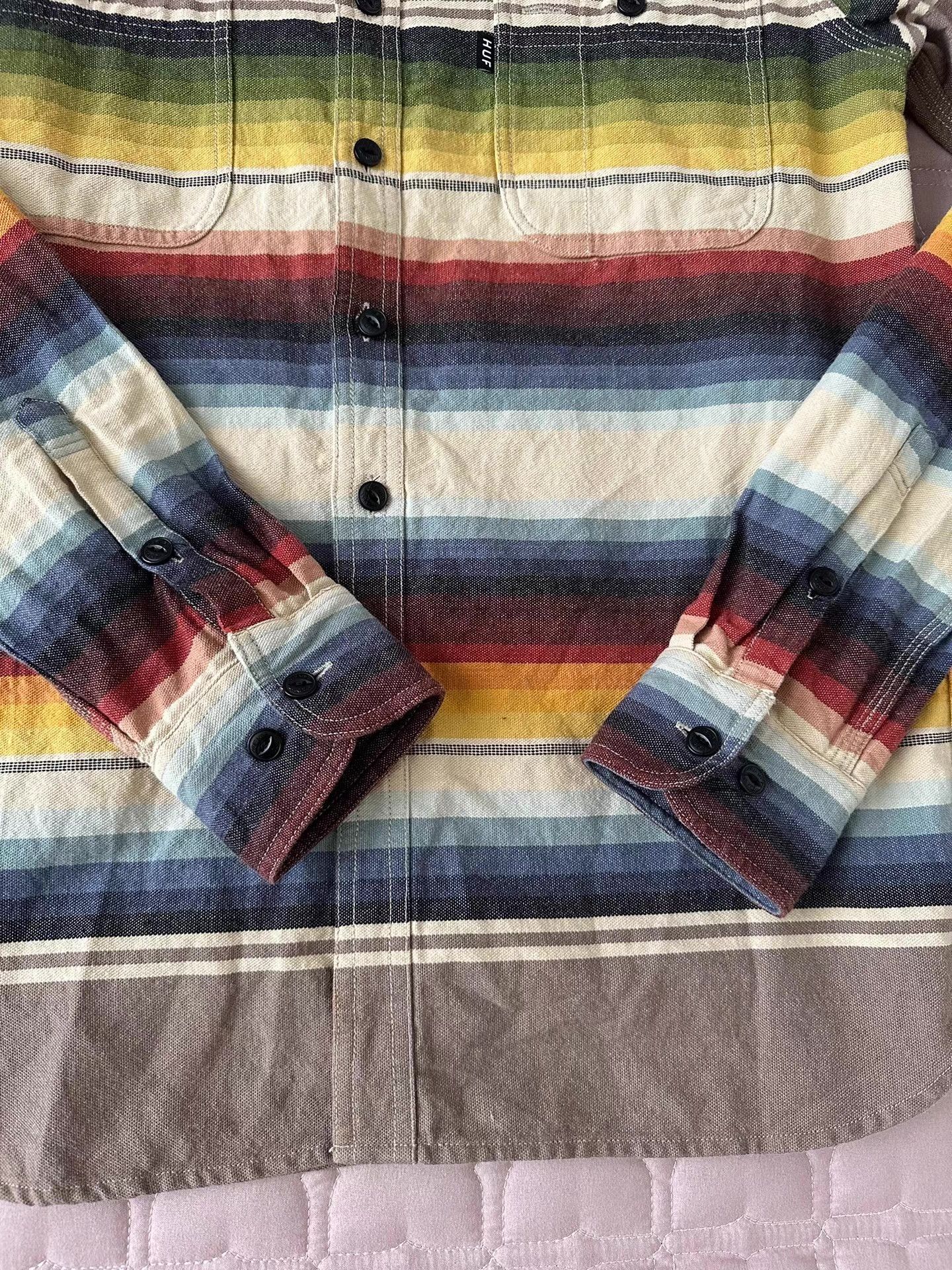 Huf HUF Color Striped Shirt Size US S / EU 44-46 / 1 - 2 Thumbnail