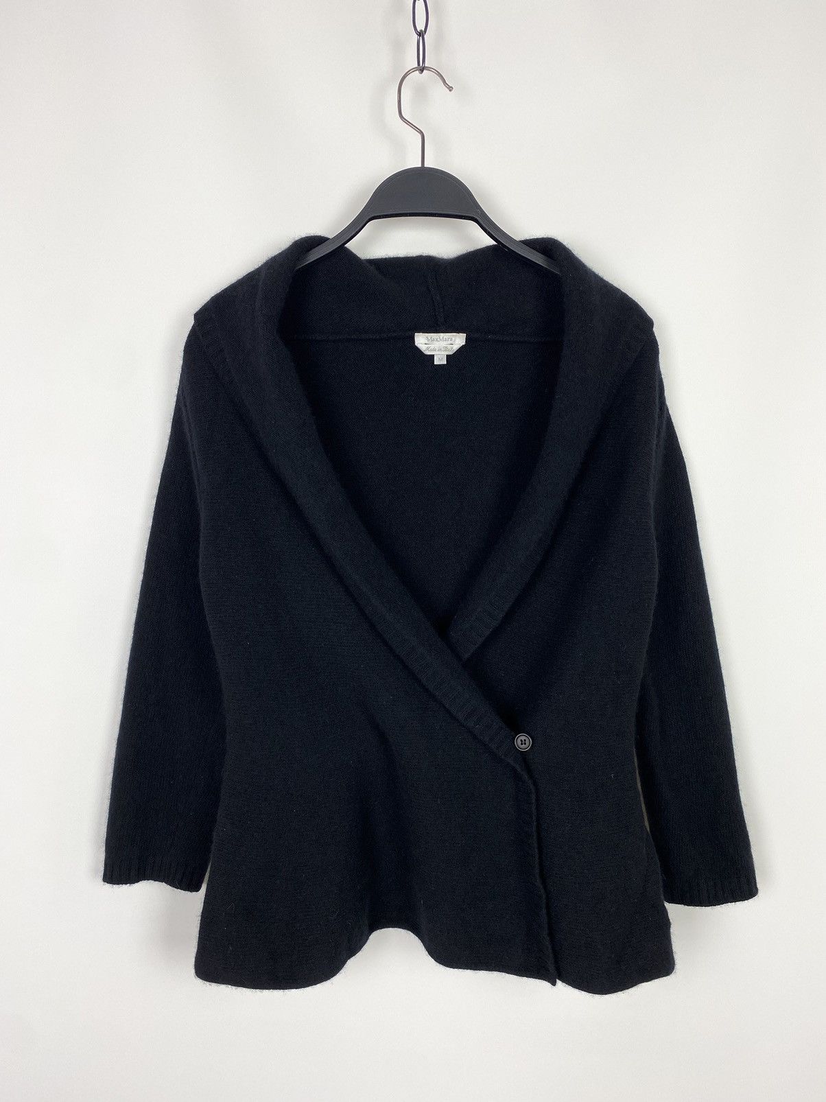 Max Mara Max Mara Cashmere Blend 3/4 Sleeve Shawl Collar Cardigan Size M / US 6-8 / IT 42-44 - 1 Thumbnail