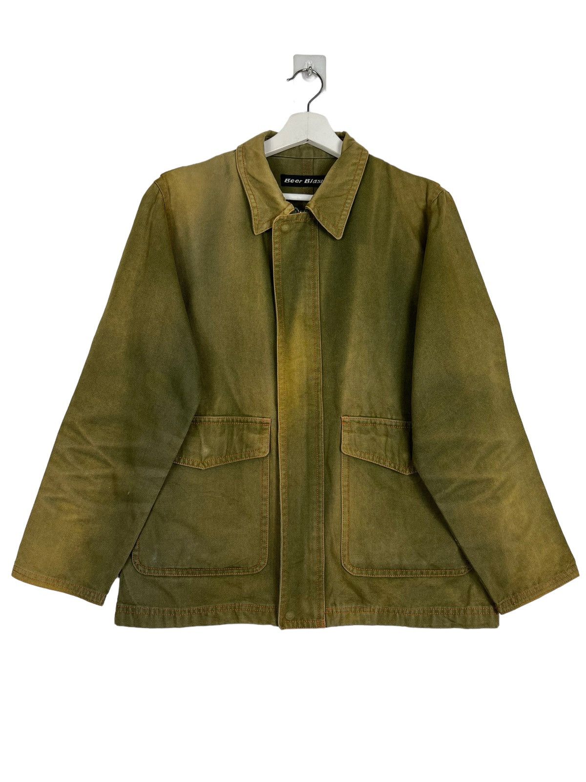 Drink Beer Save Water × Japanese Brand 🔥 BEER BLASRS BROKEN DYED CHORE JACKET Size US L / EU 52-54 / 3 - 3 Thumbnail