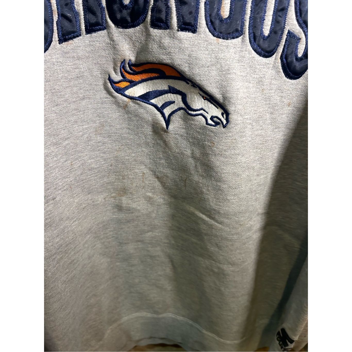 Starter Vintage 1990s Denver Broncos Starter Embroidered Sweatshirt Crewneck Size US XXL / EU 58 / 5 - 5 Thumbnail